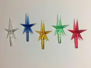 5 Pack Modern Medium Stars for Ceramic Christmas Tree Topper
