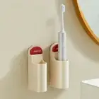 2Pcs Wall Mounted Suction Cup Electric Toothbrush Holder for Home