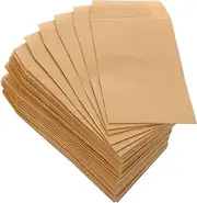 SEWACC 100pcs Seed Envelope Brown Envelope Stationery Envelopes Self-Adhesive Kraft Envelopes Colored Envelopes Money Bag Envelopes for 5x7 Small Envelopes Kraft Paper Key Coin