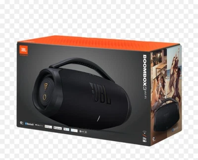JBL Boombox 3 WiFi Portable Bluetooth Speaker - Waterproof - Black