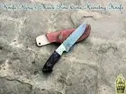 Custom Handmade Special Knife King's made Damascus Steel Pine Cone Knife
