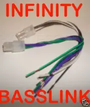 INFINITY Basslink II Front & Rear Speaker level in Harness Bass amp wires