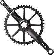 Bicycle Crankset, Road Bike Crankset 170mm GXP Hollow Integrated Crank Arm Set 40/42/44/46/48T Single Round Chainring Fit for Road Folding Bike