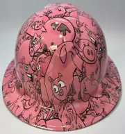 New Full Brim Hard Hat Custom Hydro Dipped PINK PIGGY