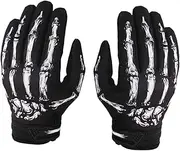 Bicycle Bike Gloves Skeleton Paw Pattern Riding Gloves for Road Bicycle Size S
