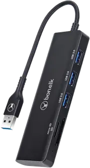 Bonelk USB-A to 3 x USB 3.0 SD/TF Logelife Hub