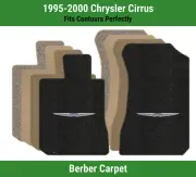 Lloyd Berber Front Carpet Mats for '95-00 Chrysler Cirrus w/Chrysler Wings Logo (for: Chrysler)