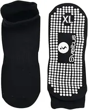 [Sveltus] 2 Pack Adult Unisex Non Slip Socks XL Black