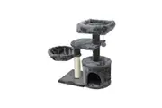 Catio Chipboard Flannel Cat Scratching Tower Cubby