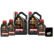 13L Motul 8100 X-CLEAN EFE 5W30 Wix Filter Engine Motor Oil Change Kit API SN
