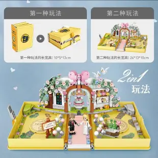 【LOZ】婚禮書 禮禮積木書 街景積木 商店街積木 微型積木(Loz mini)