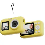 Kids Camera Dual Screen 1080P 44MP HD Digital Video Camera for Boys Girls Ages 3-10(Yellow)