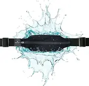 Slim Running Belt for Women & Men [Fits ALL Phones], Runners Fanny Pack for Men, Running Belt, Money Belt, Running Gear, Waist Bag Workout Gear, iPhone Running Phone Holder Waist Pack, Travel Belt, Black, One Size Fits All, Running Belt