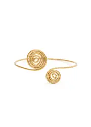 Anni LU Spiral 24kt Gold-plated arm Cuff ONE SIZE
