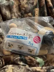 READ SEALED Nintendo Nintendogs Tug and Play Pup Pug Dog Plush Interactive RARE
