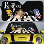 The Runners Crosswalk Car Sunshade Custom Car Accessories 1