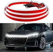 Car Hood Light Strip,Dynamic Car LED Strip Light,70 Inches Car LED Strip Light,Exterior Flexible Daytime Running Light Strip for Cars,Truck,SUV(White)
