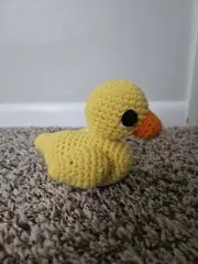 Rubber Ducky Plush - Handmade, unique crocheted duck plush