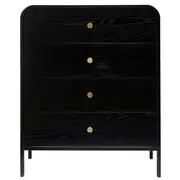 [Sleeping Giant] Soho Tallboy Black - 4 Drawer
