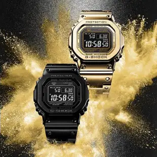 【CASIO G-SHOCK】金屬感太陽能方形電子腕錶-奢華金/GMW-B5000GD-9/台灣總代理公司貨享一年保固