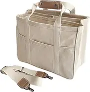 Diaper Bag Tote - Large Capacity Shoulder Bucket Bag, Portable Baby Travel hand-bag | Multifunctional Canvas Nappy Bag With Adjustable Shoulder Strap For Parents