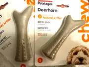 Petstages Deerhorn Tough Dog Chew Toy, Small. New Sealed