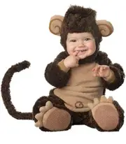 Lil' Monkey Infant Toddler Baby Costume Child Animal Brown Halloween 3-6 Months