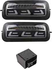 Fit for Lada Niva 4x4 Car Styling Daylights LED Daytime Running Light Brake Signal Accessories(Light C with Relay)