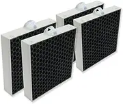 PUREBURG Replacement Filter Compatible with BLUEAIR 5210i 5240i DustMagnet Air Purifiers 5200 Series,2-Pack (4 Filters) H13 HEPA 3-Stage Filtration Activated Carbon 2-IN-1