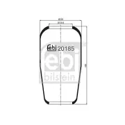 Febi Bellow, air suspension 20185 MK1 FOR Transit Palio A6 Panda 100 Astra 405 5