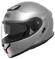 Shoei Neotec 3 Solid Motorcycle Modular Helmet Light Silver