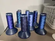 Robison Anton Embroidery Thread Lot - 8 Spools; Originally 5500 yd spools 40wt