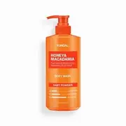 KUNDAL - Honey & Macadamia Pure Natural Moisturizing Refreshing Body Wash - 7 Types English Rose