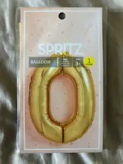 Spritz Inflatable Balloon Number Zero New In Package 34 inches high when inflate