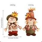 Sitting Scarecrow Doll Perfect for Thanksgiving and Harvest Celebrations