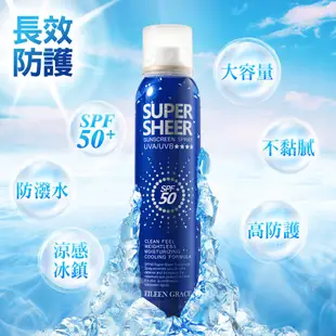 《官網直售》妍霓絲 防曬修護組 防曬噴霧180ml +玫瑰凍膜300ml