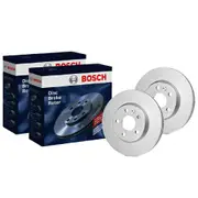 Bosch Front Brake Rotors fit Mercedes-Benz C-Klasse 203 3.2L M 112.946 2000-2005