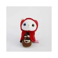 在飛比找Yahoo!奇摩拍賣優惠-Jetoy Choo Choo 紅帽白貓玩偶 絨毛吊飾 絨毛