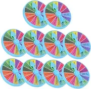DRESSOOS Family-Friendly Fortune Game Wheel 10pcs Mini Prize Wheel for Birthdays Events Safe
