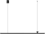 TONFON Modern LED Strip Chandelier Brass Linear Pendant Light with Silicone Strip Shade, Minimalist Restaurant Hanging Light for Kitchen Island Living Room Bedroom Bedside Dining Room Hallway(Tricolou