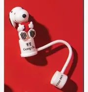 New Sealed Gong Cha Snoopy Straw Topper For Tumbler Cup Peanuts LAST ONE Collect