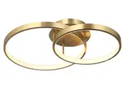 Zola Close To Ceiling Light Gold 2lt