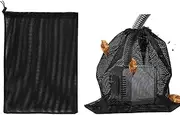Pump Barrier Bag - Pond Pump Filter Bag 12.2inx 15.9in | Pump Barrier Bag Pump | Filter Mesh Bag Pond Fish | Black Media Bags for Pond Biofilters Aquarium Filtration and Outdoor Swimming Pool