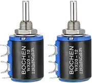 XYWHPGV 2.2K Ohm /1W Potentiometer Pots Adjustable Resistors Wire Wound Multi Turn Precision, 2pcs(2d48a 81d36 d9ede d4097 2776a c9f9a