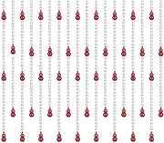 Beaded Door Curtains for Doorways Bead String Curtain for Room Dividers Red Crystal Beads Decoration Apply to Wedding Party Living Room Entrance, 2 Styles