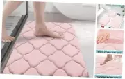 Memory Foam Bath Mat Rug 24x16, Soft and Absorbent Bathroom 24" x 16" Pink