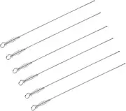 6Pcs Stainless Steel Skewers Durable Barbecue Sticks for Outdoor Grilling Long Meat Skewers Corrosion Resistant BBQ Tools Dishwasher Safe and Reusable