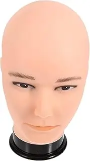 WRITWAA Wig Display Head Stand PVC Mannequin for Wigs Hats Hair Extensions and Headdresses Smooth Surface for Styling and Display for Home and Shop Use