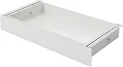 FLEXISPOT Under Desk Drawer 17.7in Wide Pull-Out Drawer for Under Desk Storage Slide-out Under Desk Organizer for Office Home L, White