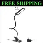 Flexible LED Desk Lamp with Strong Clamp - 3-Level Dimming for Home & Office Use